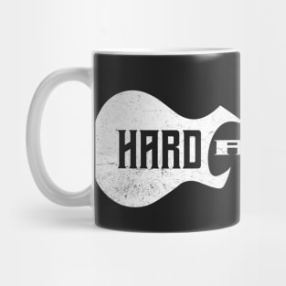 Hard Rock - Electric Guitar - Typographic Guitar Mug